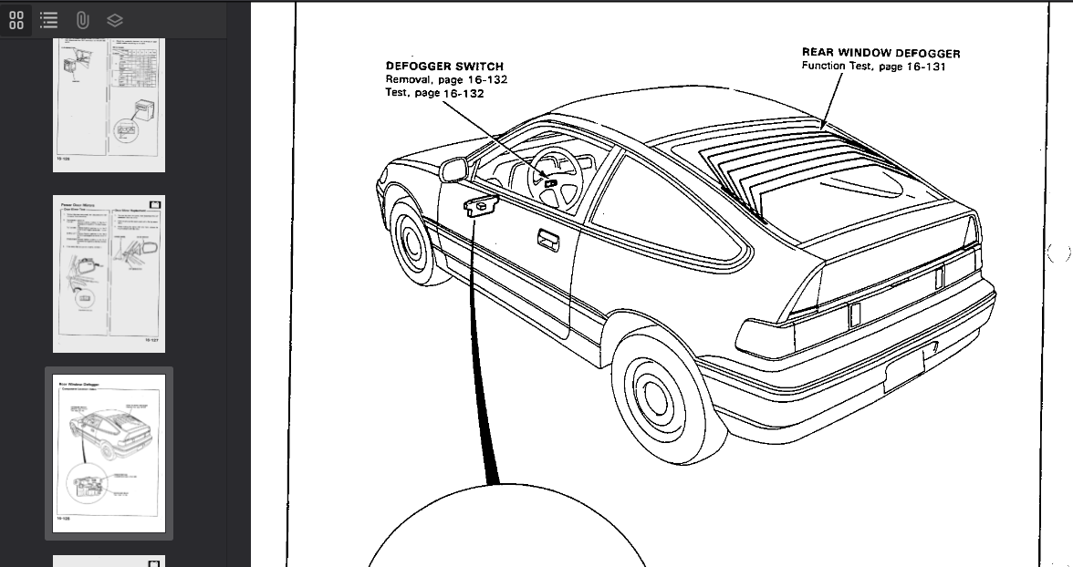 Honda Civic ED EE EF 1987-1991 Official Workshop Repair Manual