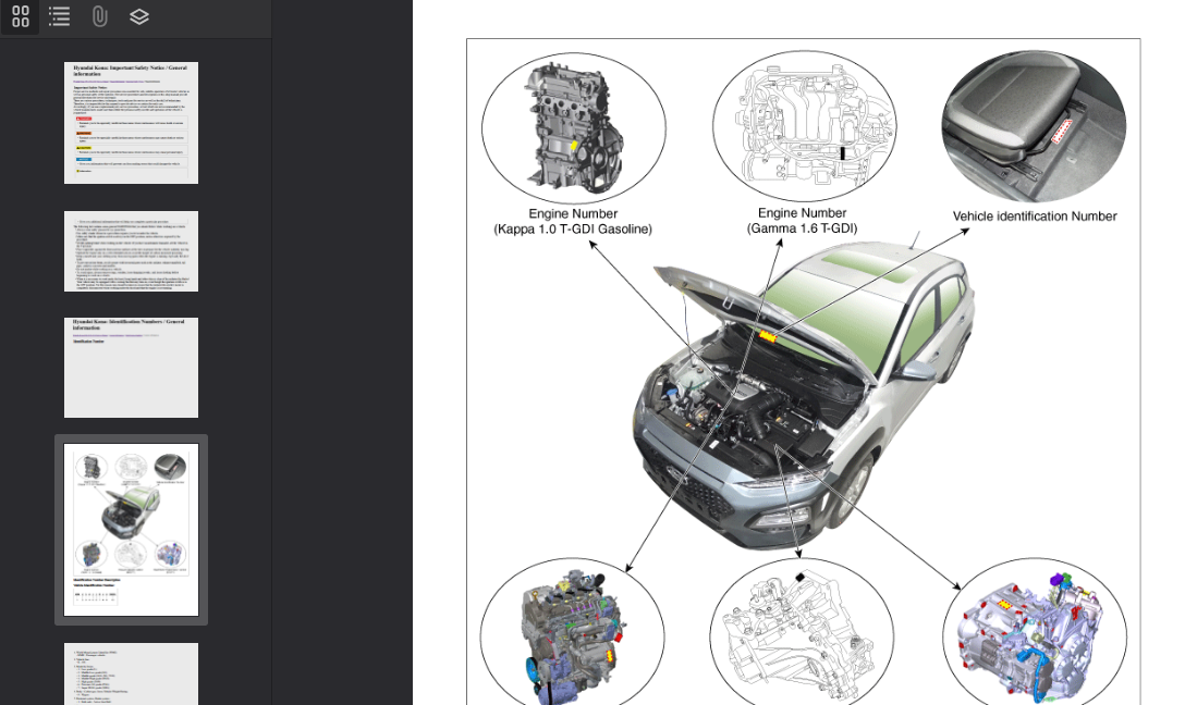 HYUNDAI Kona OS 2018-2019 Official Workshop Repair Manual