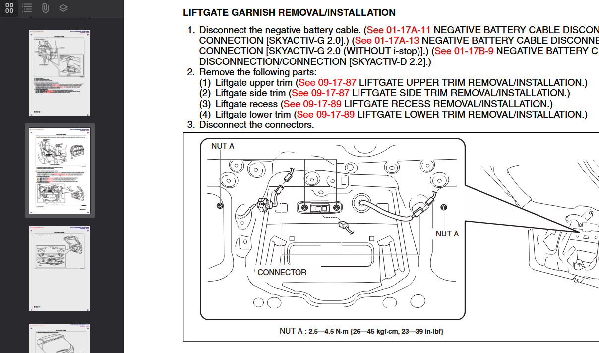 MAZDA 6 GJ GJ2 2012-2016 Official Workshop Repair Manual