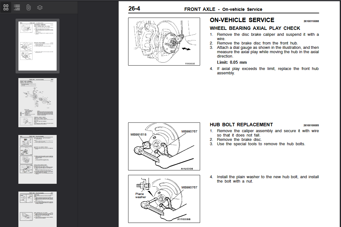 Mitsubishi Galant MX MF VRG VRM 1996-2006 Official Workshop Repair Manual