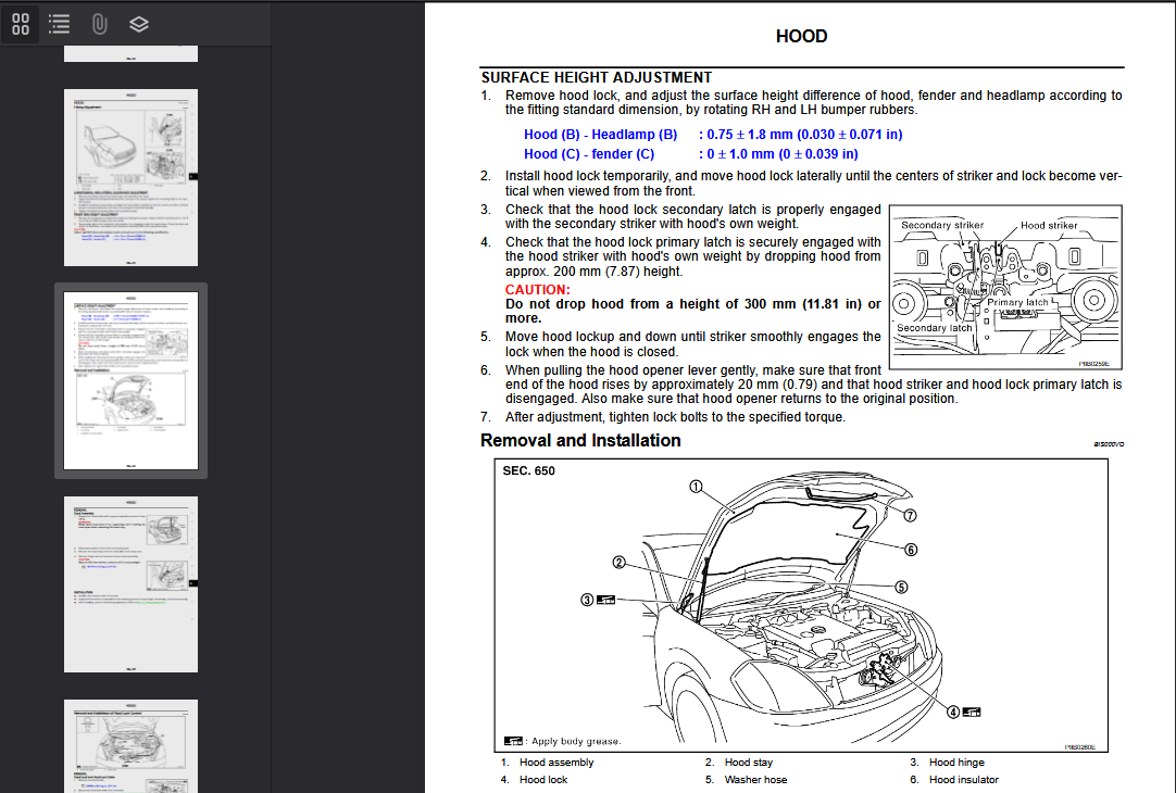 NISSAN Teana J31 2006 Official Workshop Repair Manual