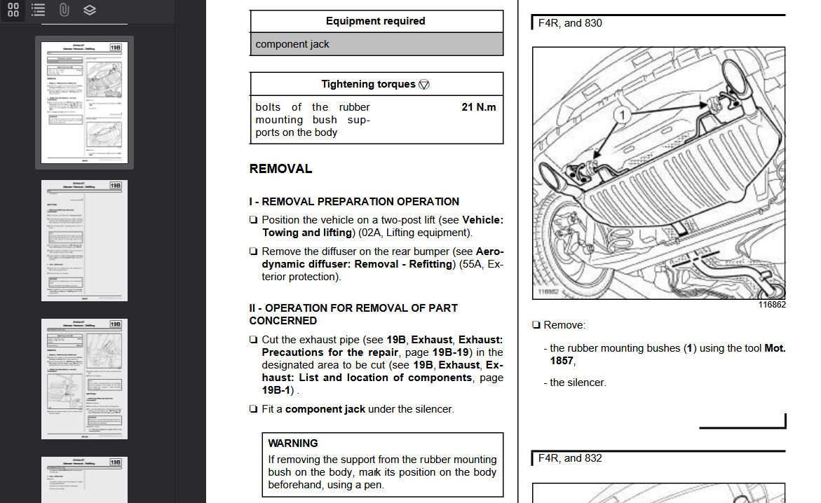 RENAULT Clio 2009 Official Workshop Repair Manual
