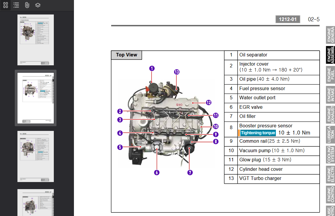 SSANGYONG Actyon C146 2010-2012 Official Workshop Repair Manual