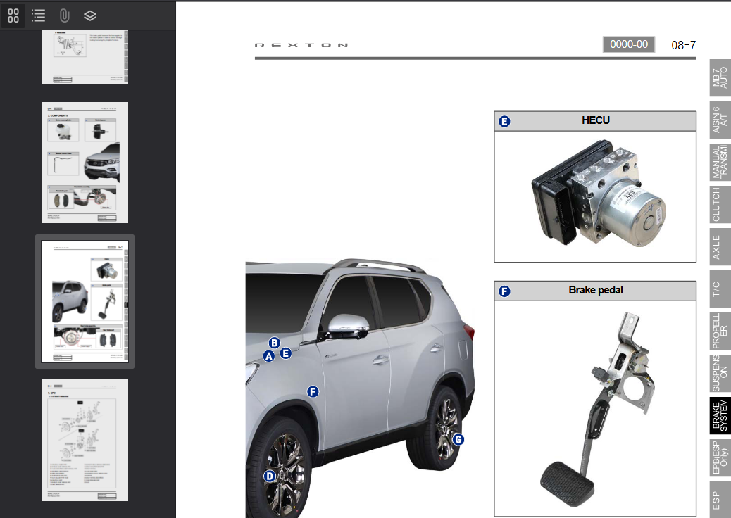 SSANGYONG Rexton Y415 2019-2020 Official Workshop Repair Manual