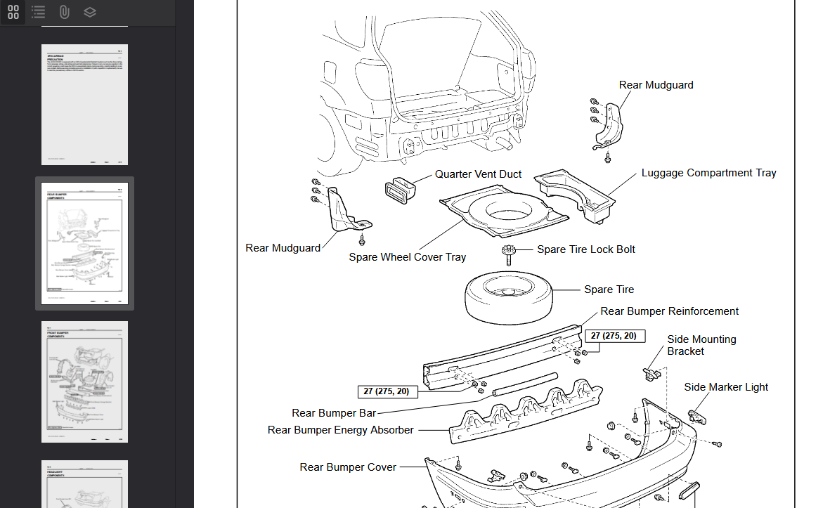 Lexus RX300 2000-2003 Official Workshop Repair Manual