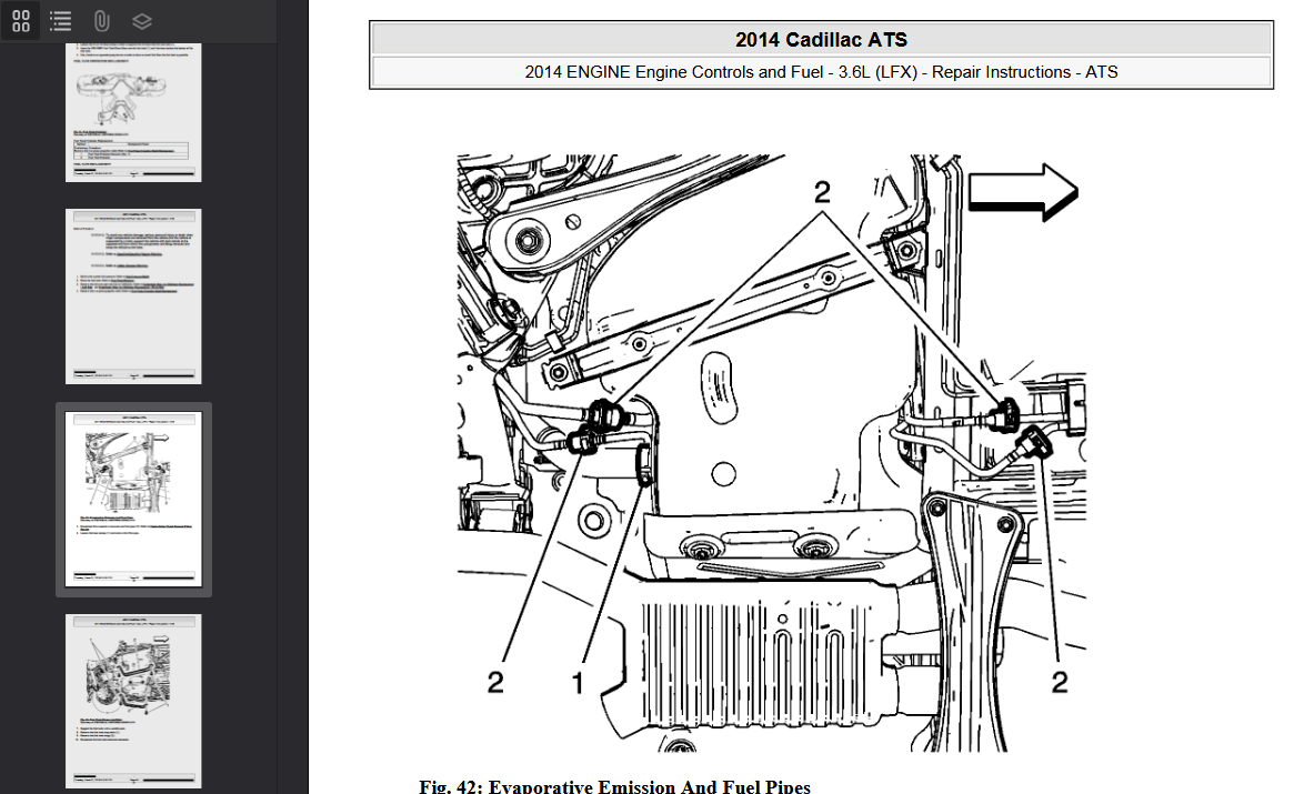 Cadillac ATS 2013-2015 Official Workshop Repair Manual