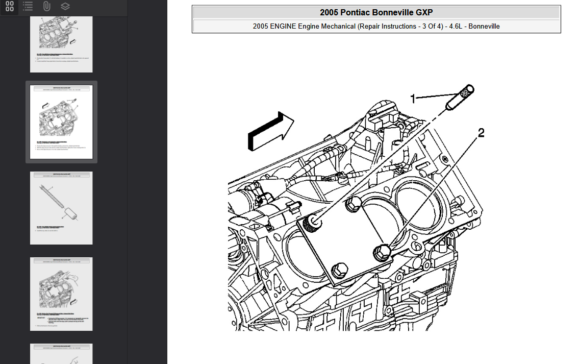 Pontiac Bonneville 2000-2005 Official Workshop Repair Manual