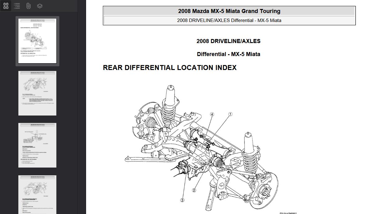 MAZDA MX5 2005-2015 Official Workshop Repair Manual