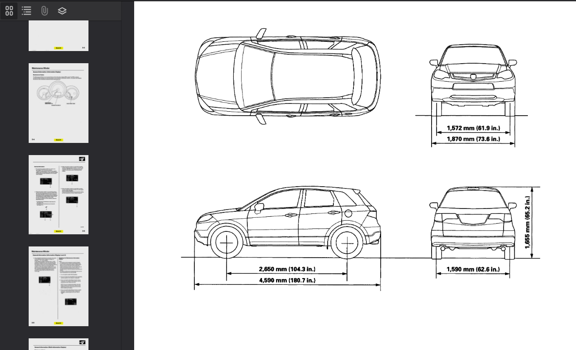 Acura RDX 2007 Official Workshop Repair Manual