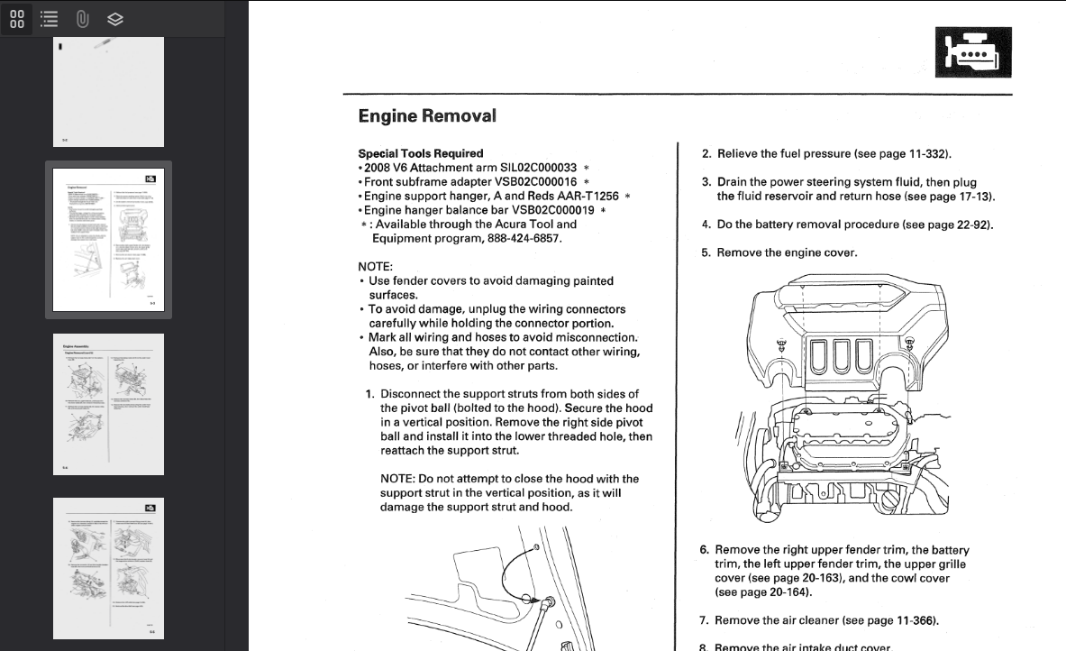 Acura RL 2009-2010 Official Workshop Repair Manual