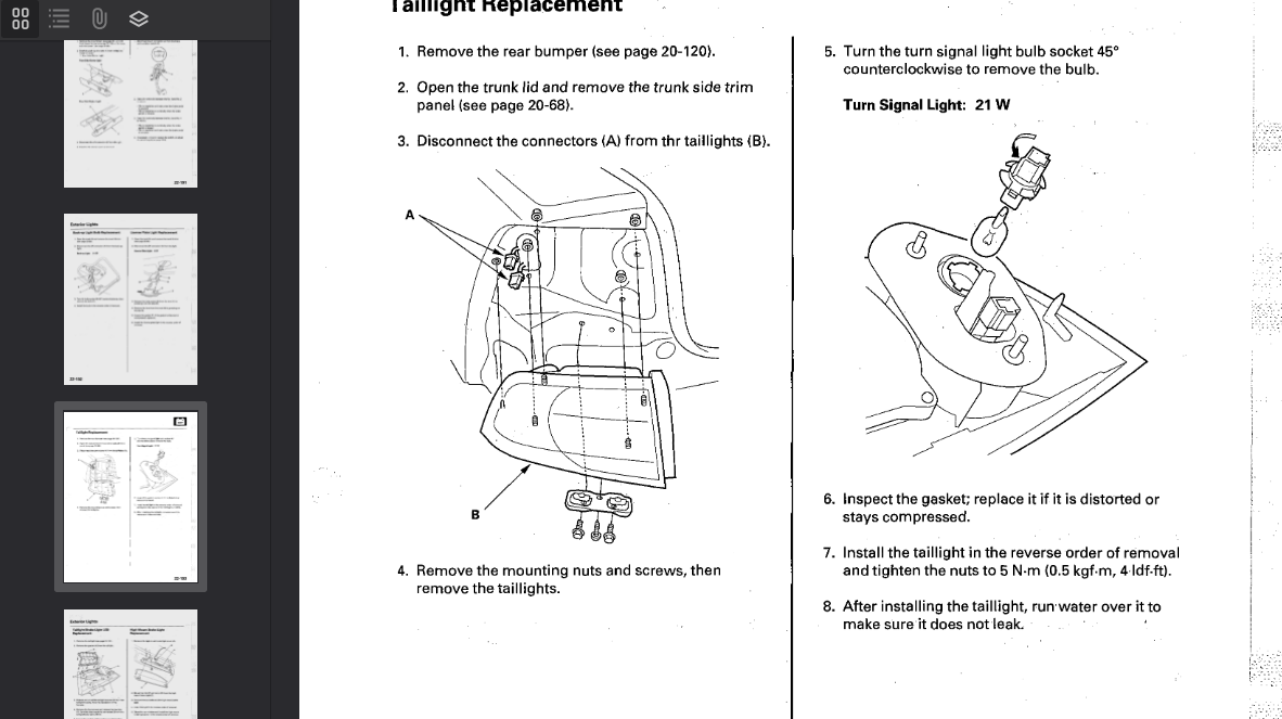 Acura TL v78 2004 Official Workshop Repair Manual