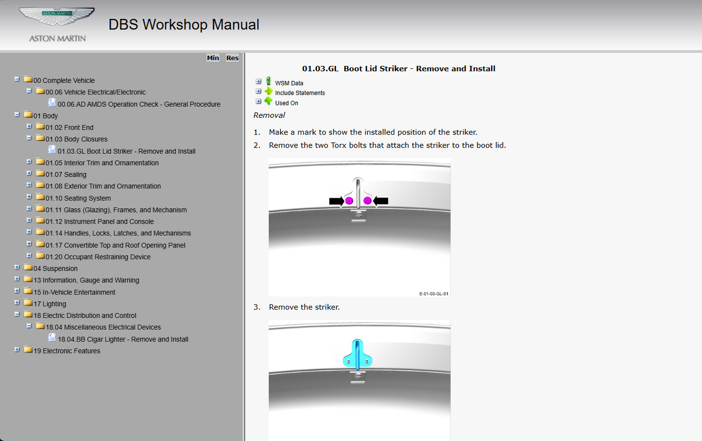 Aston Martin DBS DBS Volante 2007-2012 Official Workshop Repair Manual