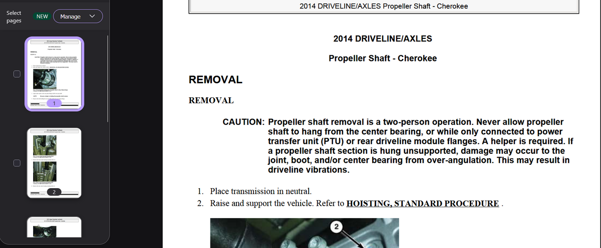 Jeep Cherokee Latitude 2014 - 2019 Official Workshop Repair Manual