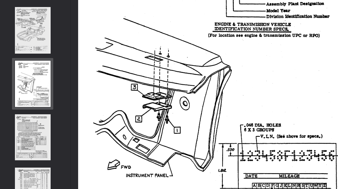 Chevrolet Camaro GM F-body 1968 Official Workshop Repair Manual