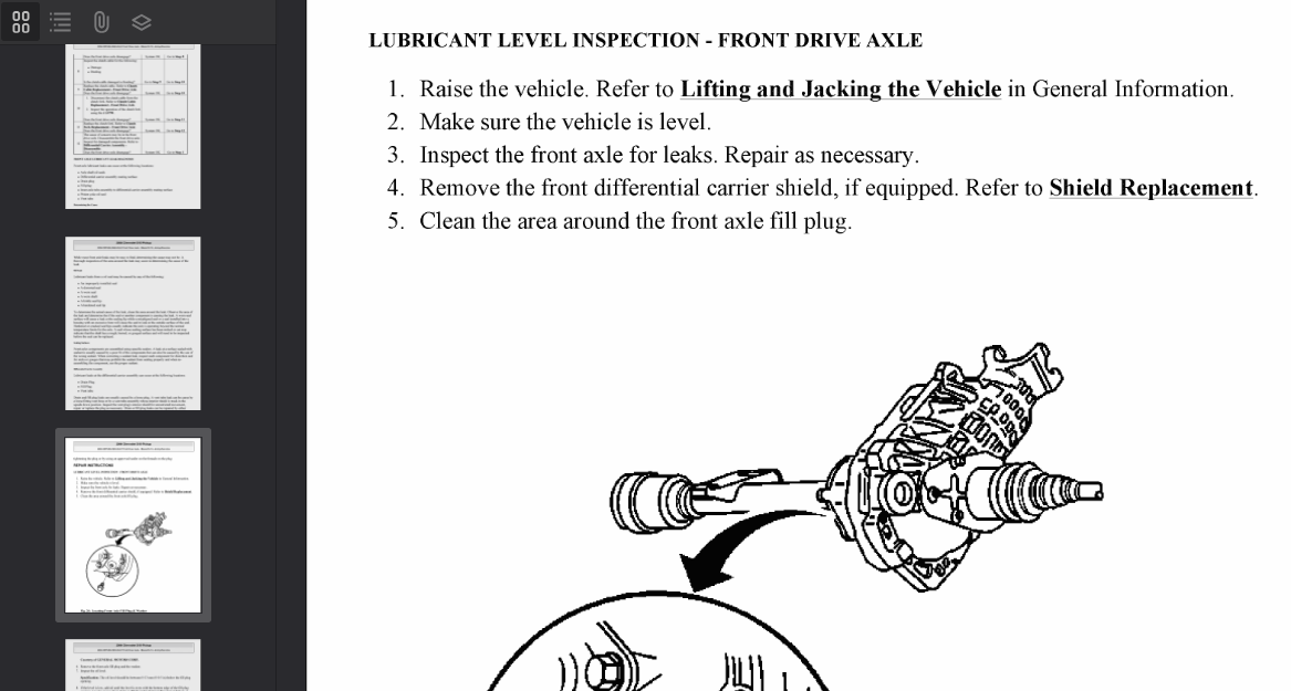 Chevrolet S10 1994-2004 Official Workshop Repair Manual
