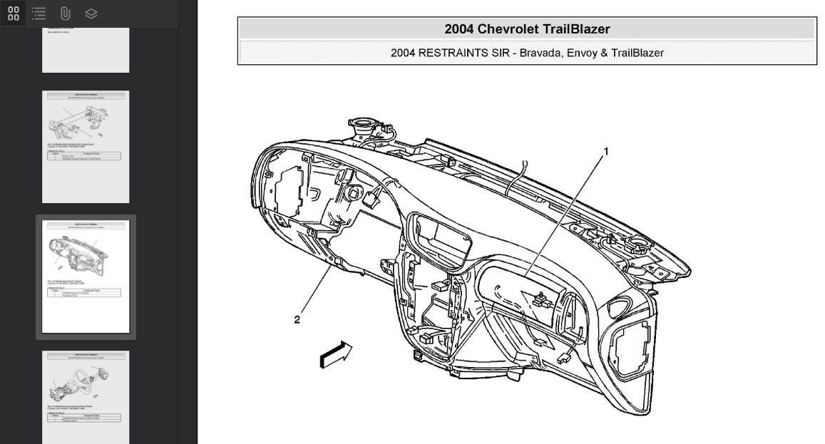 Chevrolet TrailBlazer 2002-2005 Official Workshop Repair Manual