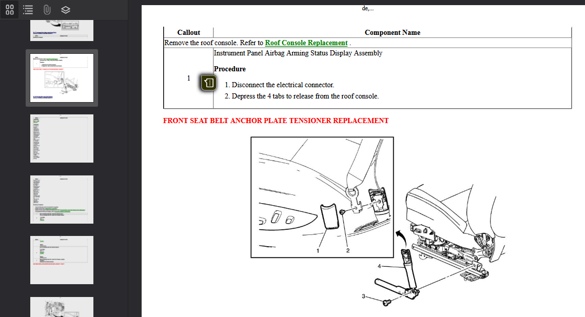 Chevrolet Tahoe 2014-2018 Official Workshop Repair Manual