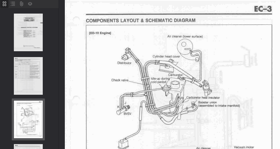 Daihatsu Mira Cuore L200 1990-1994 Official Workshop Repair Manual