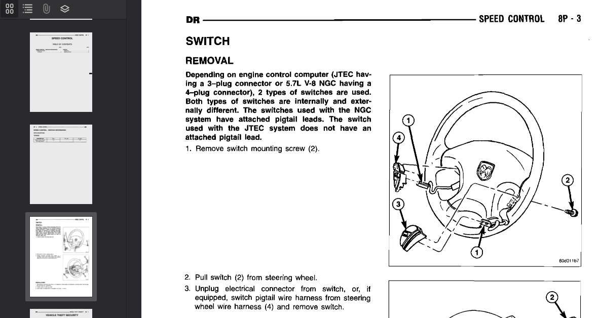 DODGE Ram DR 2008 Official Workshop Repair Manual
