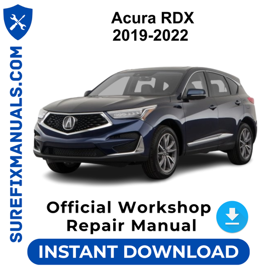 Acura RDX 2019-2022 Official Workshop Repair Manual