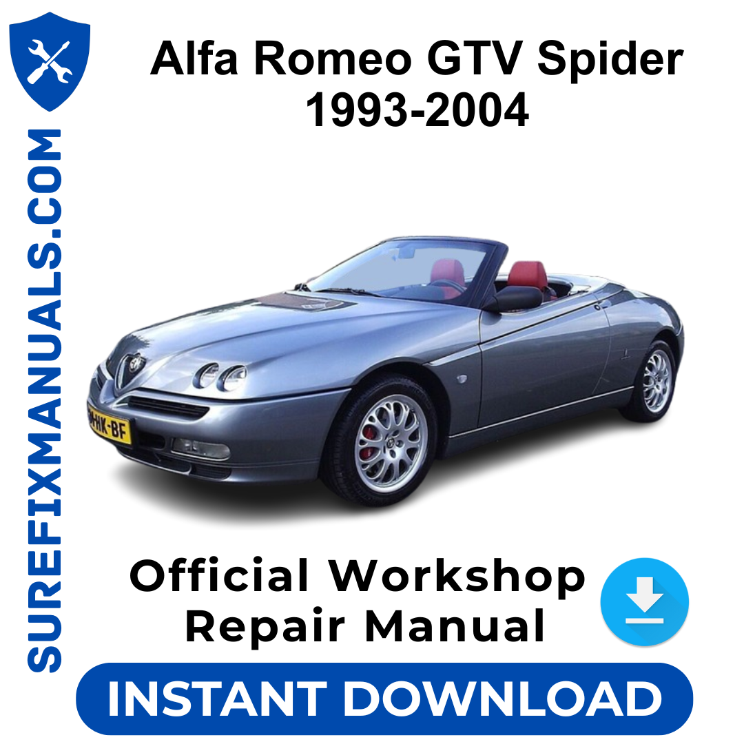 Alfa Romeo GTV Spider 1993-2004 Official Workshop Repair Manual