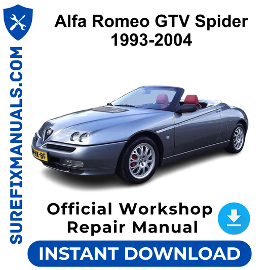 Alfa Romeo GTV Spider 1993-2004 Official Workshop Repair Manual