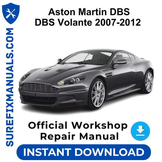 Aston Martin DBS DBS Volante 2007-2012 Official Workshop Repair Manual