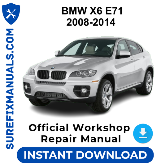 BMW X6 2008-2014 Official Workshop Repair Manual
