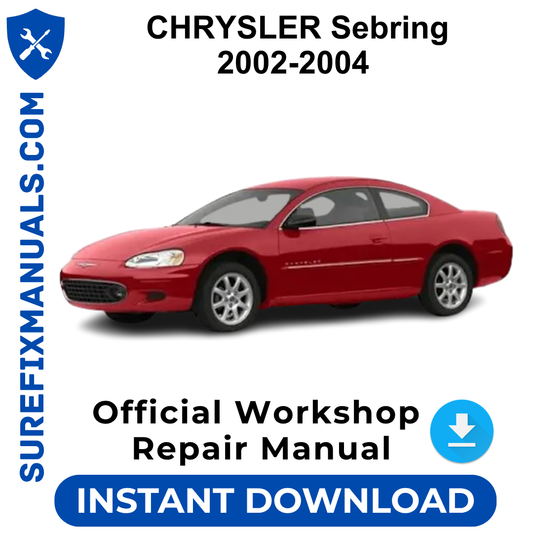CHRYSLER Sebring 2002-2004 Official Workshop Repair Manual