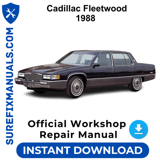 Cadillac Fleetwood 1988 Official Workshop Repair Manual