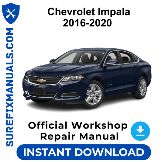 Chevrolet Impala 2016-2020 Official Workshop Repair Manual