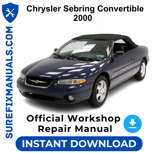 Chrysler Sebring Convertible 2000 Official Workshop Repair Manual