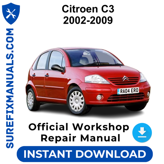 Citroen C3 2002-2009 Official Workshop Repair Manual