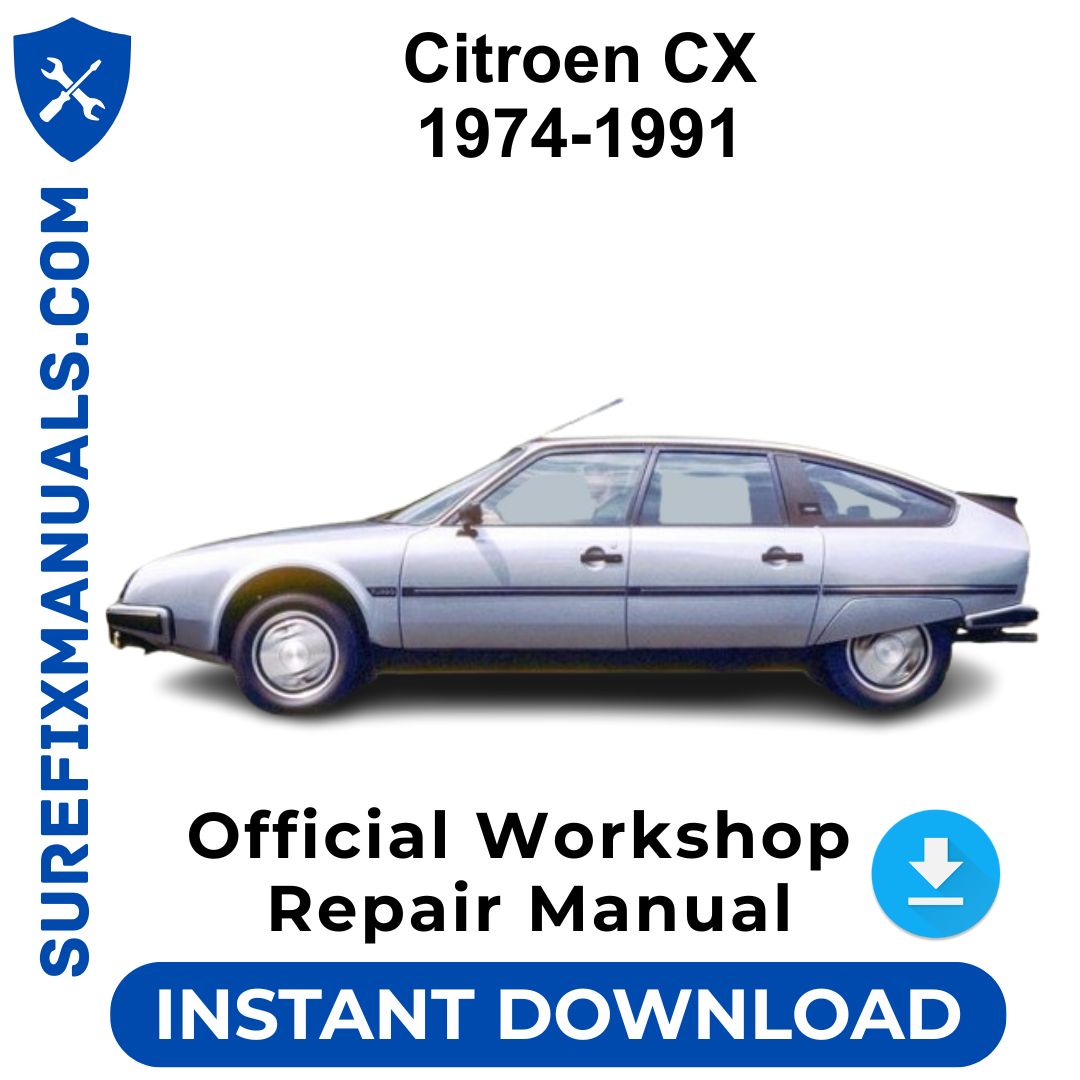 Citroen CX 1974-1991 Official Workshop Repair Manual