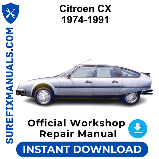 Citroen CX 1974-1991 Official Workshop Repair Manual