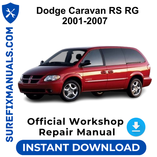 Dodge Caravan RS RG 2001-2007 Official Workshop Repair Manual