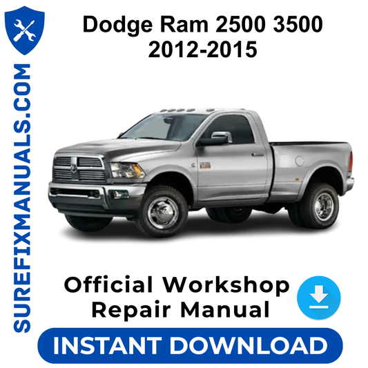 Dodge Ram 2500 3500 2012-2015 Official Workshop Repair Manual