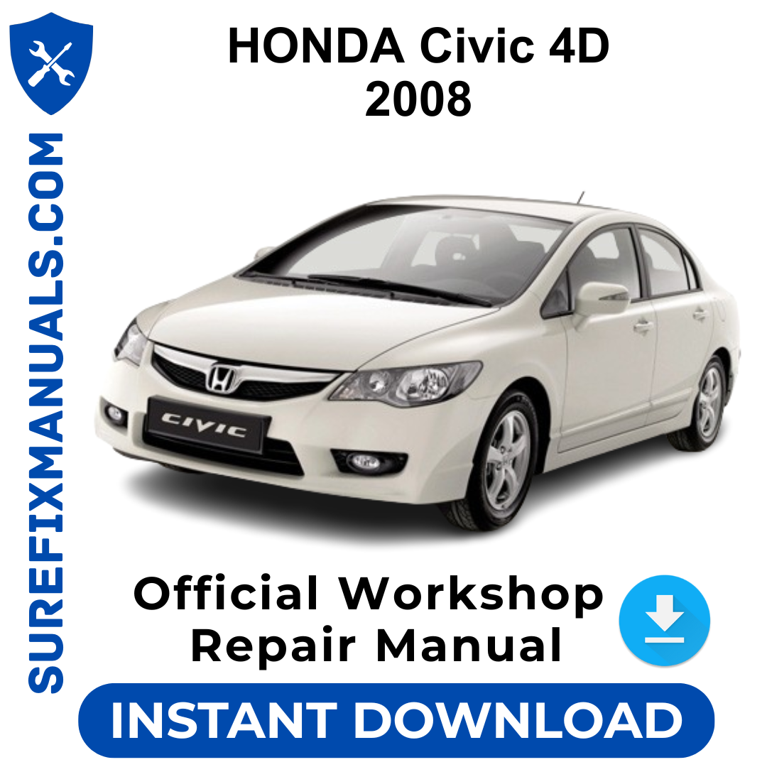 HONDA Civic 4D 2008 Official Workshop Repair Manual
