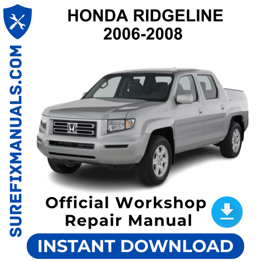 HONDA RIDGELINE 2006-2008 Official Workshop Repair Manual