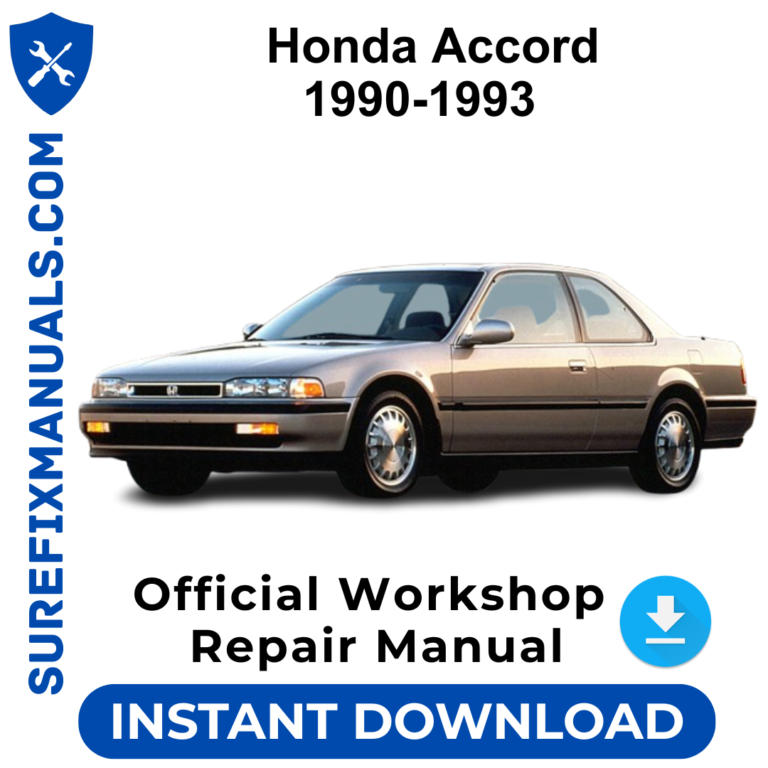 Honda Accord 1990-1993 Official Workshop Repair Manual