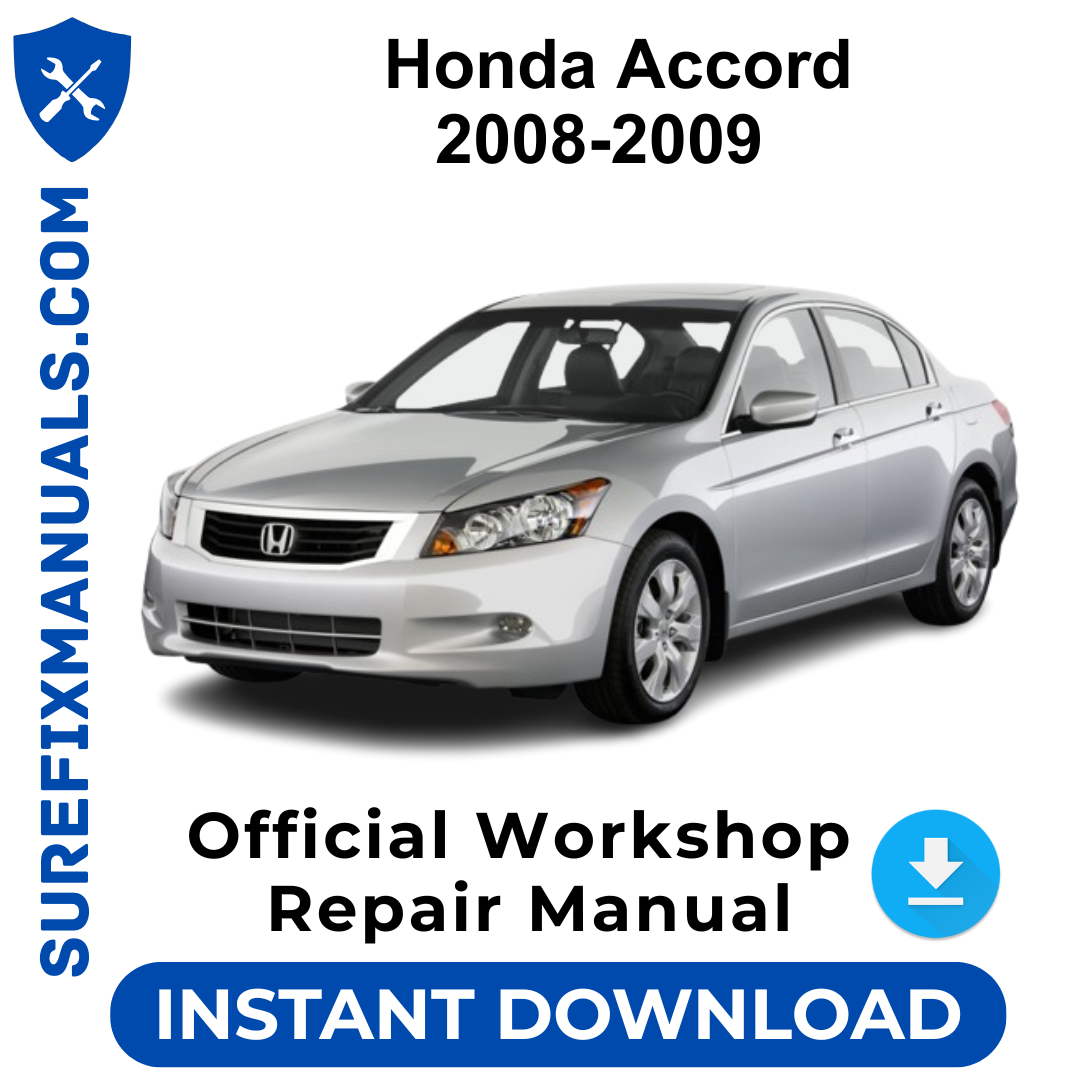 Honda Accord 2008-2009 Official Workshop Repair Manual