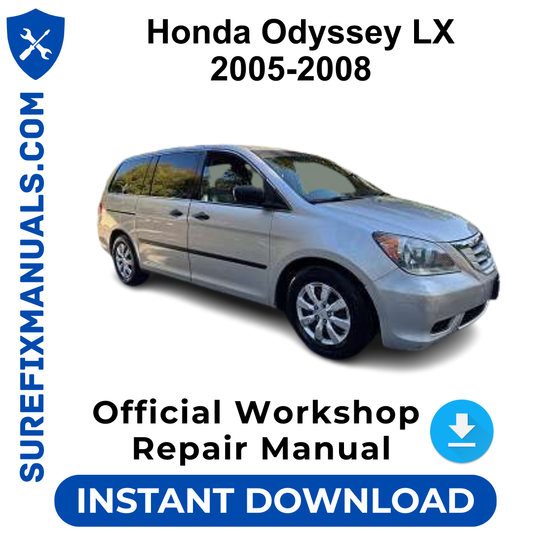 Honda Odyssey LX 2005-2008 Official Workshop Repair Manual