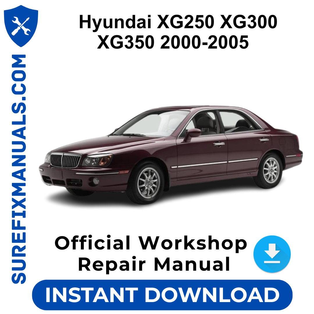 Hyundai XG250 XG300 XG350 2000-2005 Official Workshop Repair Manual