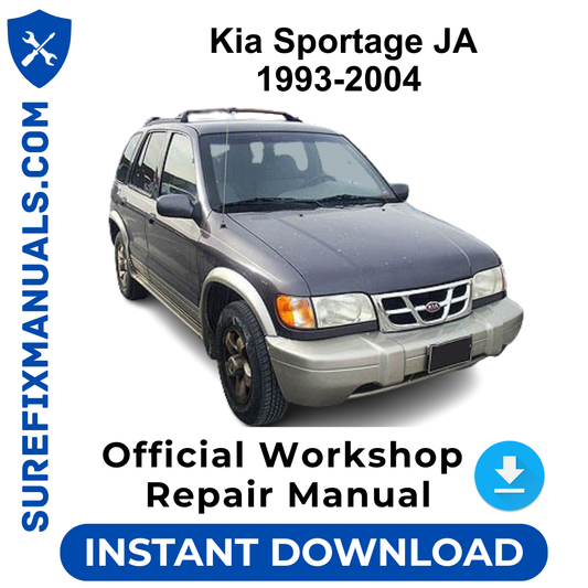 Kia Sportage JA 1993-2004 Official Workshop Repair Manual