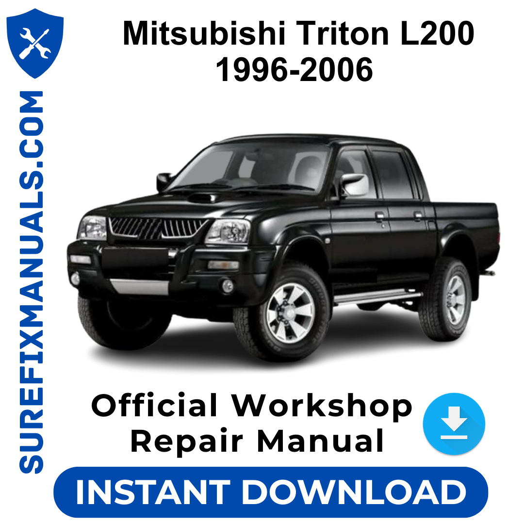 Mitsubishi Triton L200 1996-2006 Official Workshop Repair Manual