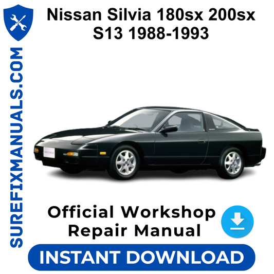 Nissan Silvia 180sx 200sx S13 1988-1993 Official Workshop Repair Manual