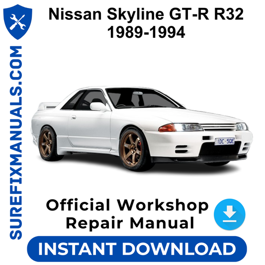 Nissan Skyline GT-R R32 1989-1994 Official Workshop Repair Manual