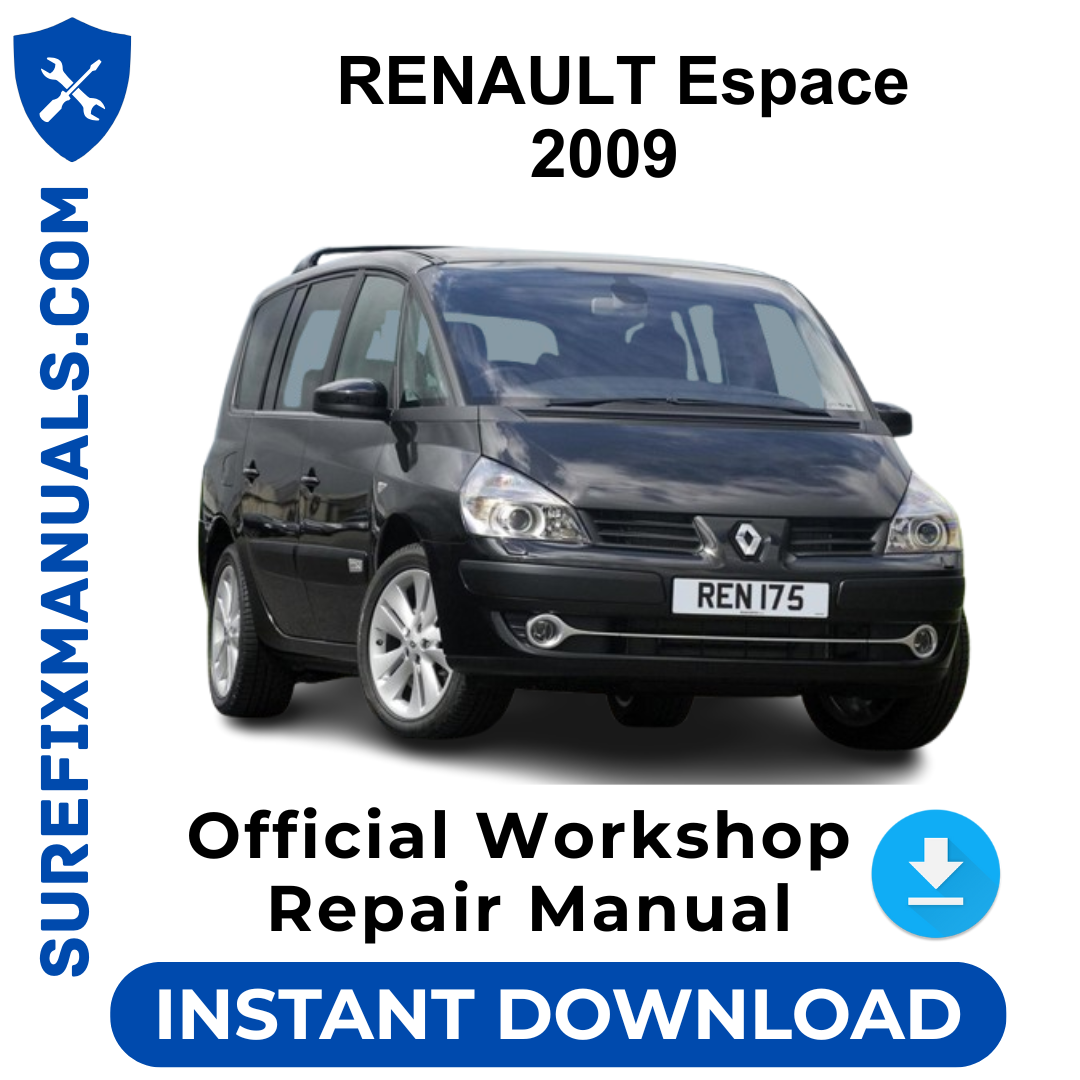 RENAULT Espace 2009 Official Workshop Repair Manual