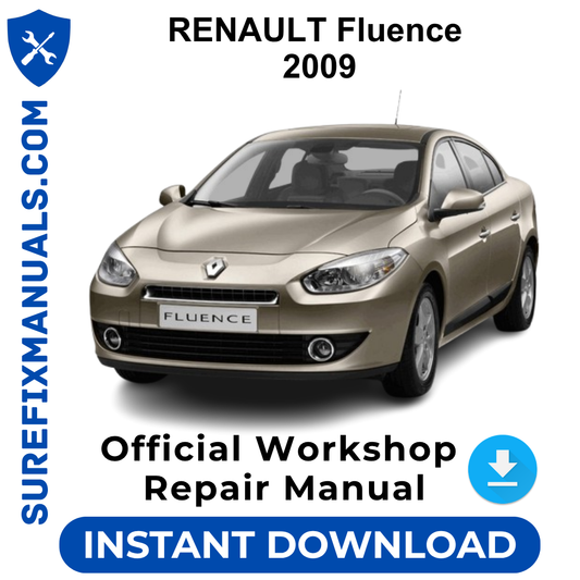 RENAULT Fluence 2009 Official Workshop Repair Manual