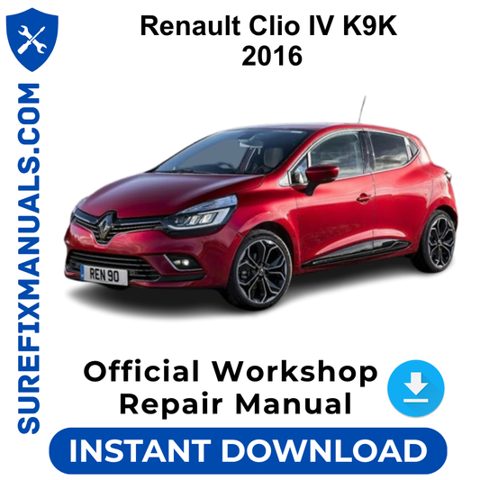 Renault Clio IV K9K 2016 Official Workshop Repair Manual